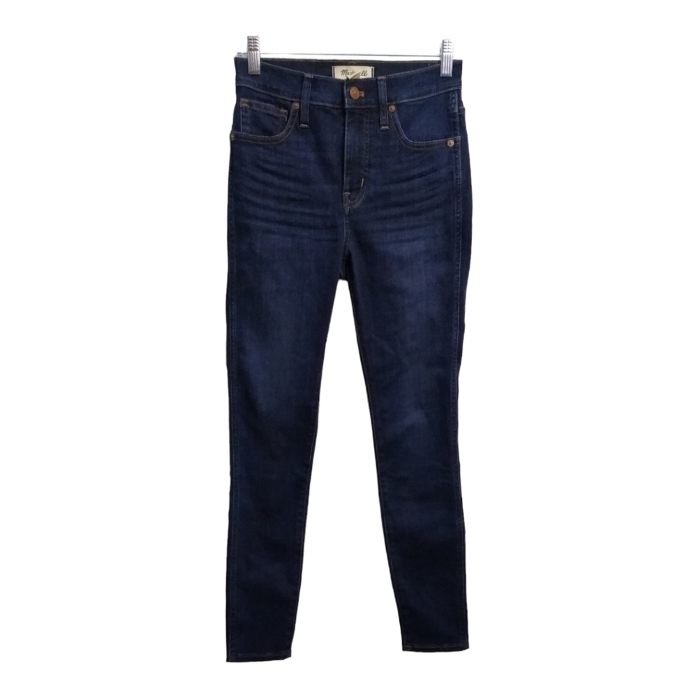 MADEWELL 10" High Rise Skinny Dark Wash Jeans Size 25